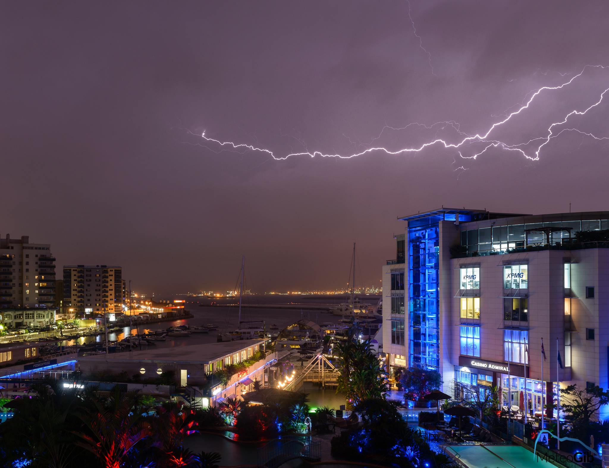Gibraltar lightning