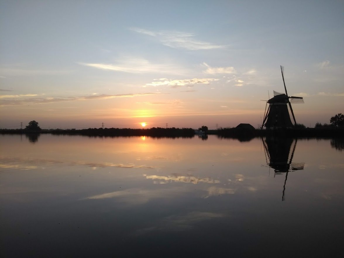 Sunset near Rotterdam